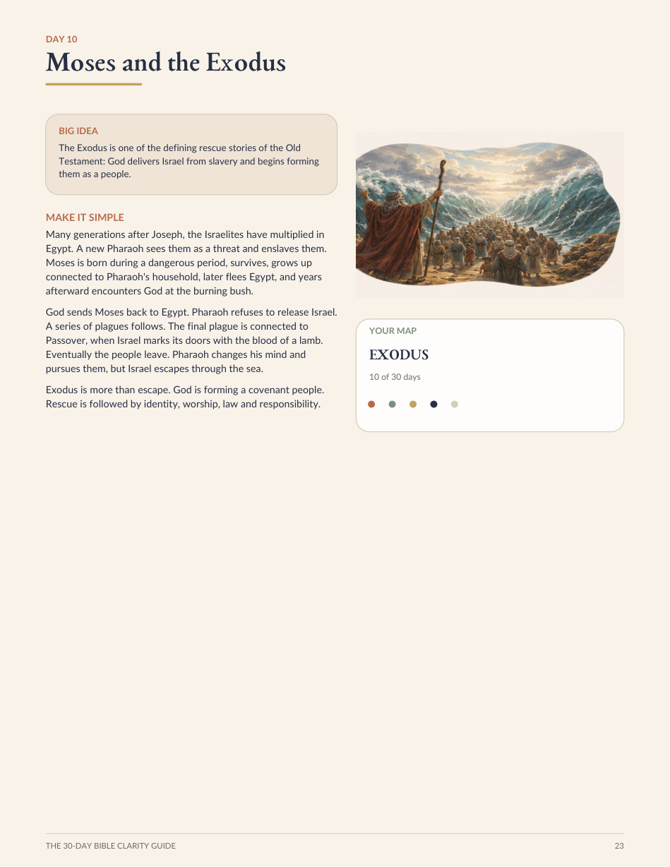 Moses and the Exodus page preview